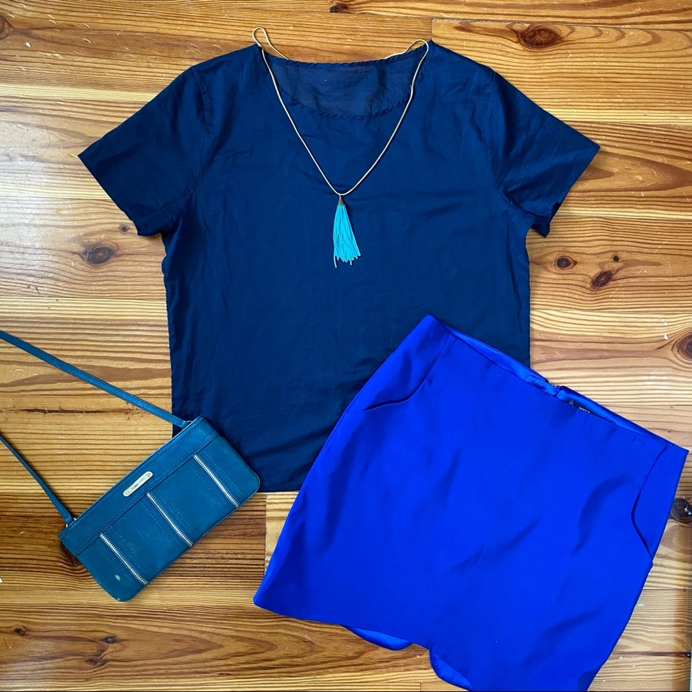 American Apparel Navy Cotton Top